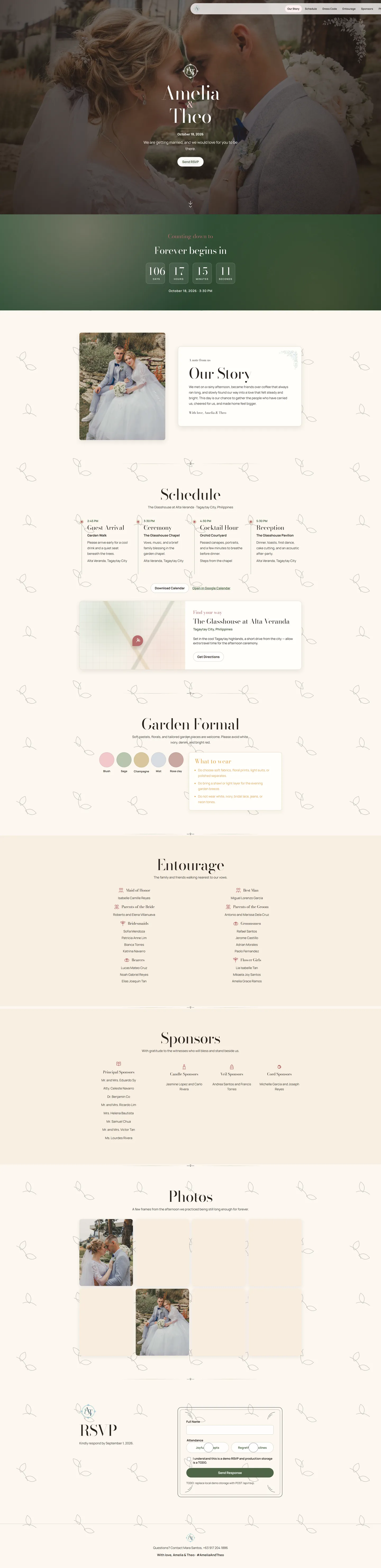 Signature Package Sample — desktop preview